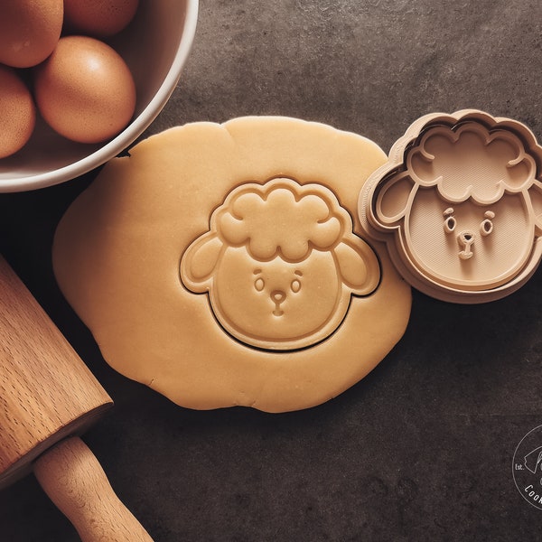 Osterlamm, Schaf Cookie Cutter & Stamp I Keksausstecher I Fondant Cutter