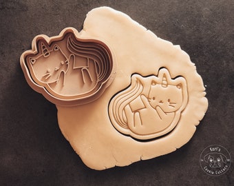Unicorn cat cookie cutter