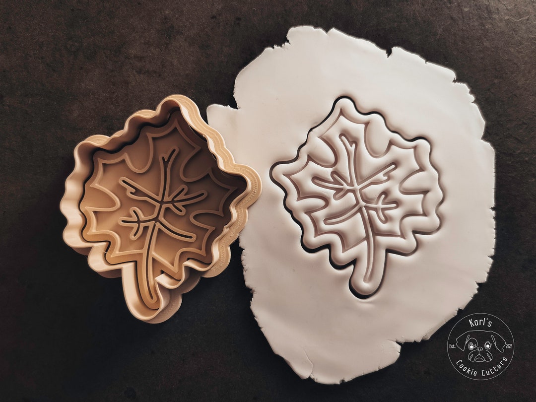 Maple Leaf, Maple Leaf Cookie Cutter & Stamp I Cookie Cutter I Fondant ...