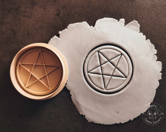 Pentagram, pentacle cookie cutter & stamp I Keksausstecher I Fondant Stempel
