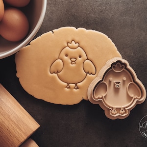 Kücken, Huhn Cookie Cutter & Stamp I Fondant Ausstechform