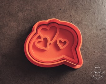 Dymek z foremką do ciastek w kształcie serca I love Message foremka do ciastek I foremka do ciastek