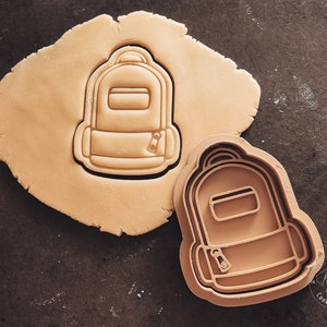 Cartable, sac à dos, emporte-pièce de inscription scolaire I emporte-pièce fondant I emporte-pièce sac à dos