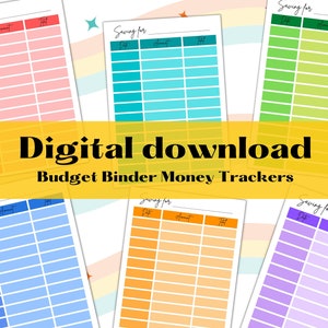 Budget Binders Geld Tracker, Geldumschlag Einsätze, Budgeteinlagen, druckbare Einlage, Cash Stuffing, Ausgaben Tracker, Budget, Budgetierung