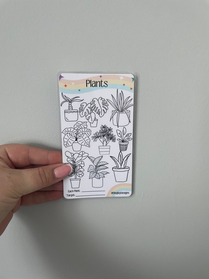 Plants Cash Laminated Tracker Budget Binder Cash Stuffing Etsy