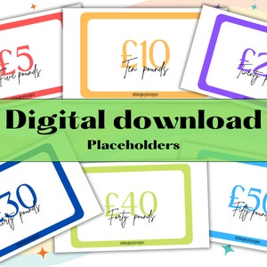 Money Placeholders for Budget Binders, Cash Envelope Budgeting Method, Cash Stuffing, Debt, Digital Download