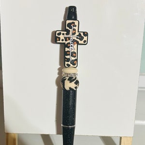 Leopard Faith Cross Pen