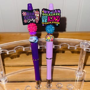 Iced Coffee Girl and Be Kind Beaded Pen