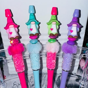 3D Gnome Sugar Bead Pens