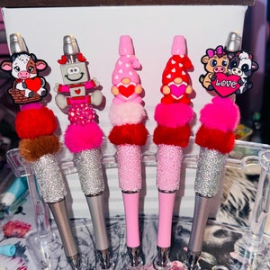 3D Valentine Sugar Bead Pens