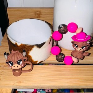 Cow Hyde  Tumbler Accessory Set