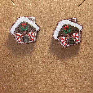 Gingerbread House Earrings