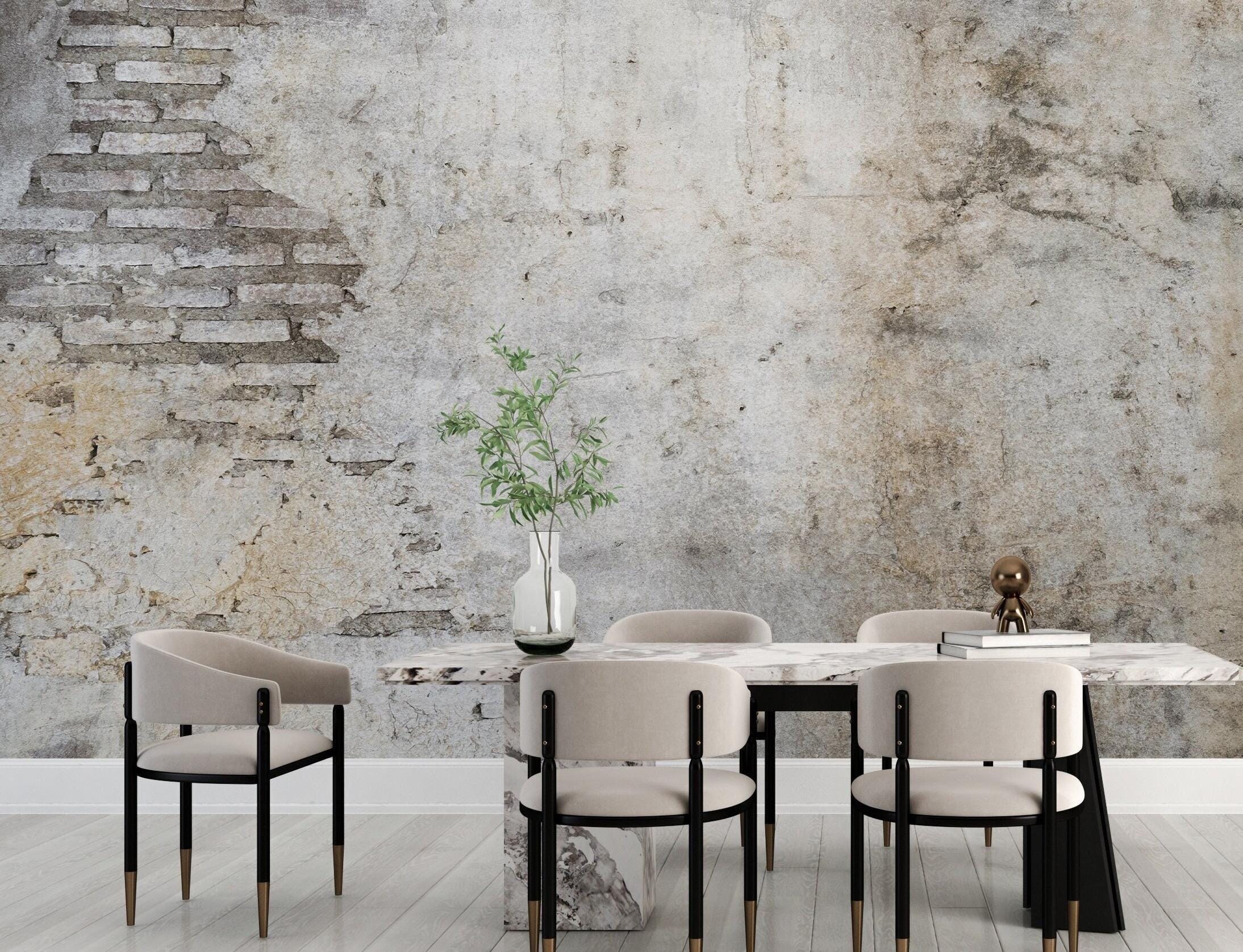 OLD Wall With Cracks | Vintage Brick Wallpaper | 3D Abstract