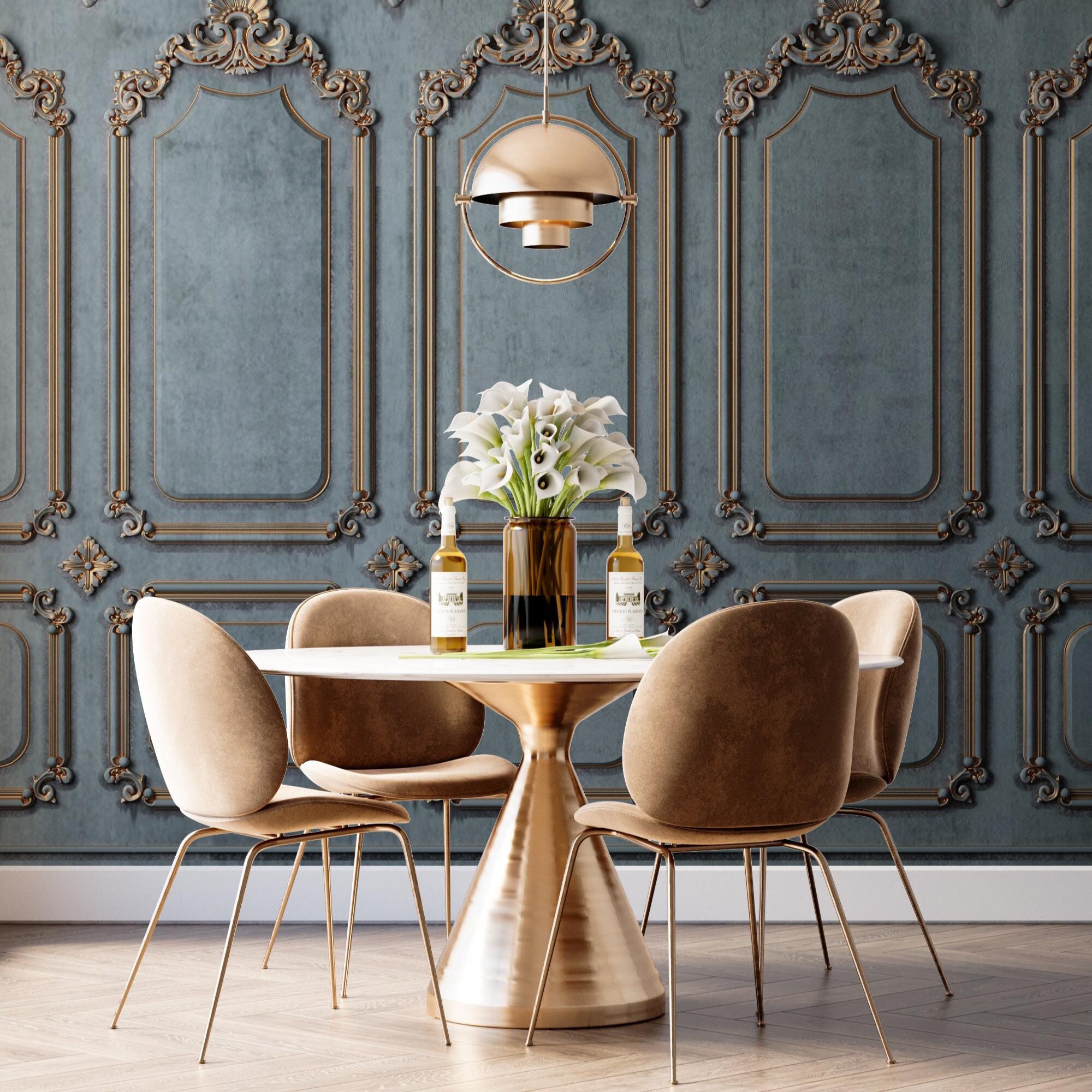 OLD Stucco Wood Panels Wallpaper | Antique Classic Wood