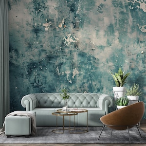 Venetian Plaster Wallpaper - Stucco Watercolor Wallpaper, Vintage Decorative Design - Removable Peel and Stick Wall Art, M679