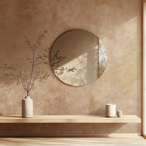 DISTRESSED Brown Concrete Wallpaper | Vintage Faux Texture | Grungy Wall Paint | Old Pastel Colors | Boho Mural | Stucco Plaster Effect #715
