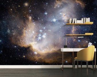 Cosmic Universe Wall Mural - Breathtaking Galaxy & Stars Panoramic Wallpaper, Stellar Nebula, Unique Decor for Home Office  #573