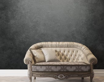 Dark Concrete Peel and Stick Wallpaper: Modern Grunge Texture #243