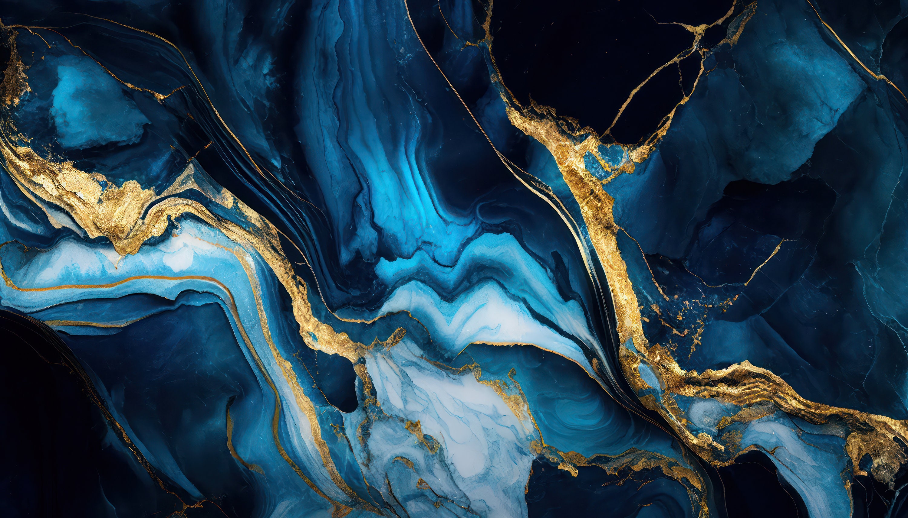 Blue And Gold Wallpaper For Phone