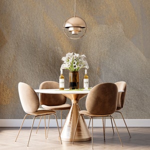 Modern Gold Venetian Wallpaper | Faux Texture | Decorative Paint Peel ...