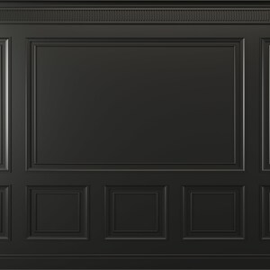 BLACK Wood Panels Wallpaper | Antique Wood Mural Art | Classic and ...