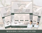 Wedding Officiant Marketing Flyer: Editable Canva Template (Instant Download)