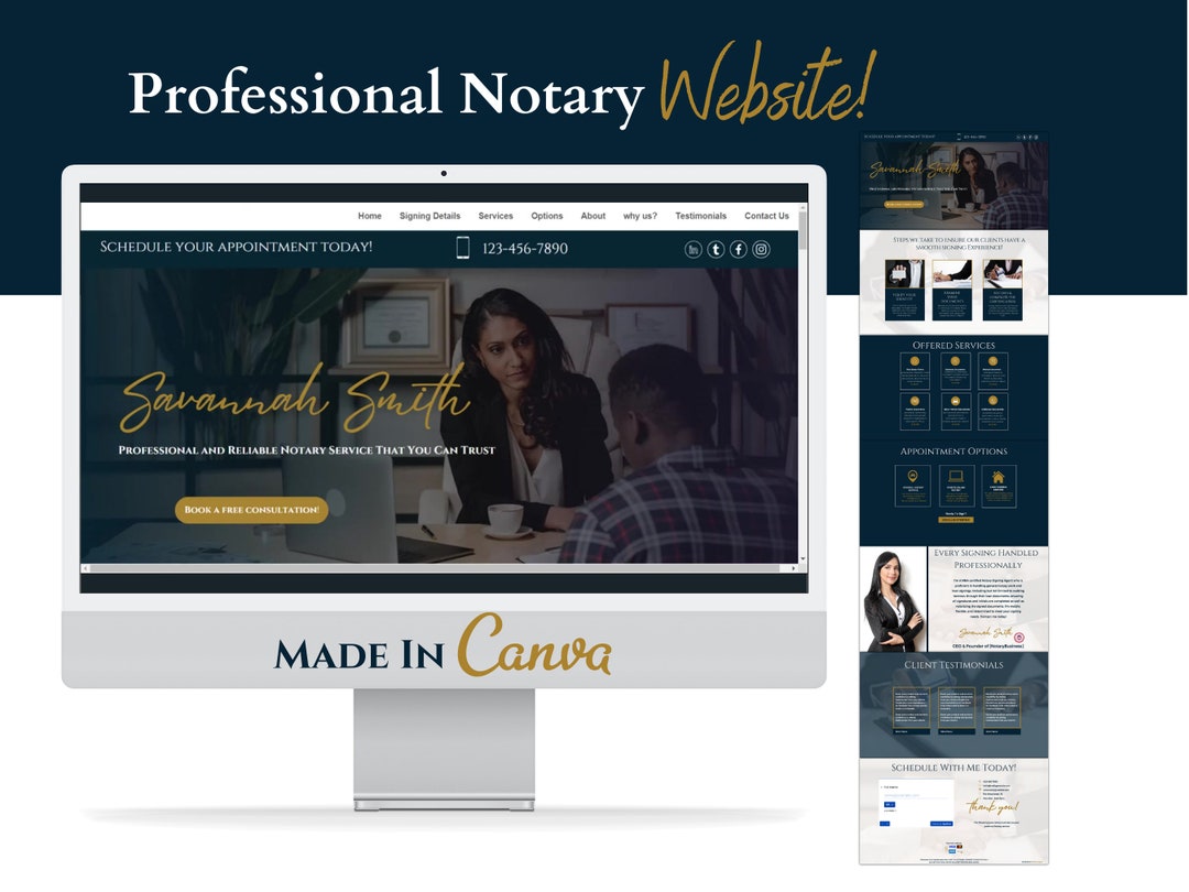Notary Public Canva site Notary Public site Canva site
