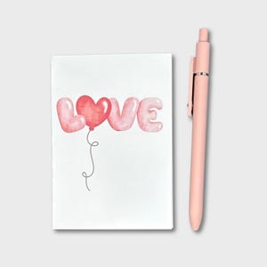 Wenskaart liefdesballonnen