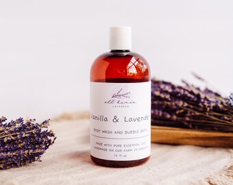 Lavender and Vanilla Bubble Bath & Body Wash