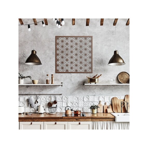 Japanese Metal Wall Art Asian Pattern Metal Signs Unique Etsy