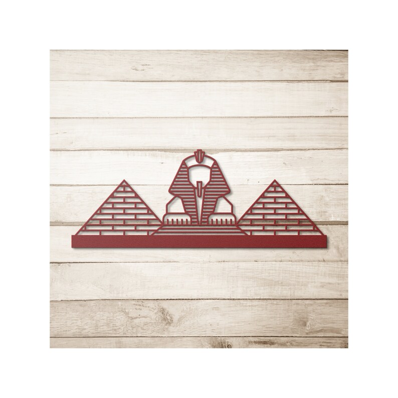 Pyramid Metal Wall Art Paris, Egyptian Pyramids Wall Decor, Egypt Metal Sculpture, Metal Art