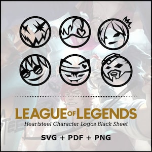 League of Legends Heartsteel - Character Logos Black Sheet - Download Vector Logo (SVG, PDF, PNG)