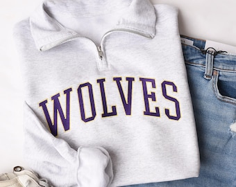Personalizowany haftowany sweter z zamkiem błyskawicznym