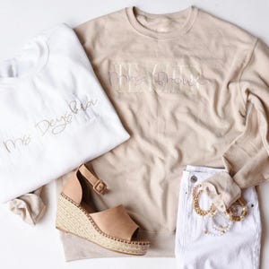 Teacher + Personalized Name Sweatshirt