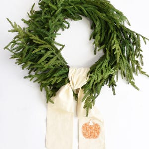 Pumpkin Wreath Sash