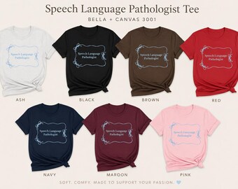 Speech Language Pathologist tee | Bow Frame design, SLP shirt