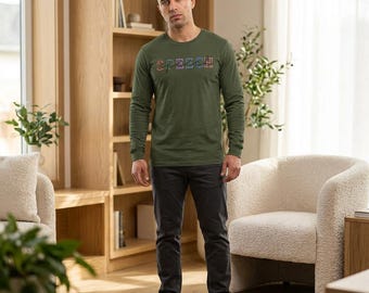 Speech Therapy Script Long Sleeve Tee | Rainbow Outline Letters