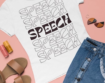Speech Therapy Shirt, SLP Gift, Unisex Cotton Tee