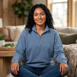 Color Block Quarter Zip - Etsy