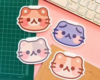 Cat Noodles Magnetic Bookmarks - Kawaii Bookmarks