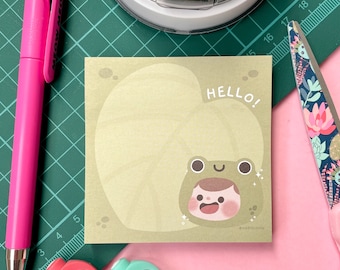 Sami Froggy Boy Sticky Notepad - Cute Memo Pad - Kawaii Character