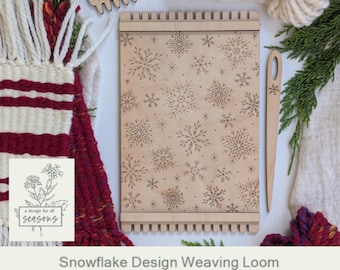 Snowflake Weaving Loom SVG | Beginner Fiber Arts Yarn Craft |  Laser Ready Digital Download