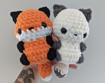 Custom Crochet Baby Fox Plushie | Handmade | Made to order | Amigurumi | Kawaii