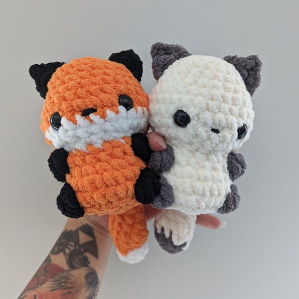 Custom Crochet Baby Fox Plushie | Handmade | Made to order | Amigurumi | Kawaii