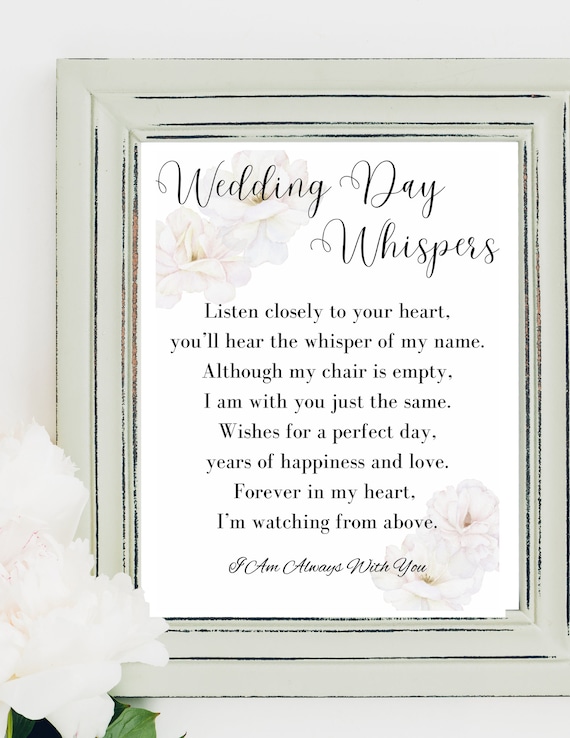 Wedding Memory Table Digital Illustration Father Passed, 59% OFF