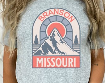 Chemise Branson Missouri, souvenirs Branson Missouri, vacances en famille Branson, chemise Branson Mo, Silver Dollar City, montagnes Ozark
