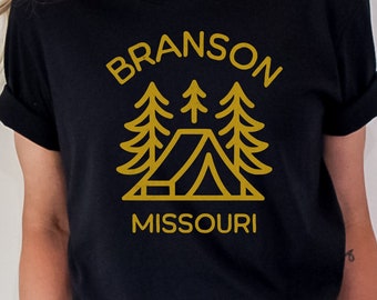 Chemise Branson Missouri, souvenirs Branson Missouri, vacances en famille Branson, chemise Branson Mo, Silver Dollar City, montagnes Ozark