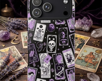 Celestial Tarot Card Phone Case, Goth Phone Case, Whimsigoth Witchy Gifts, iphone 17 16 15 14 Pro Max Air, Google Pixel, Samsung Galaxy