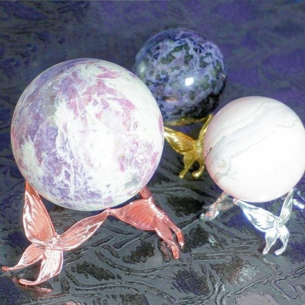 Stone Sphere Stand Etsy