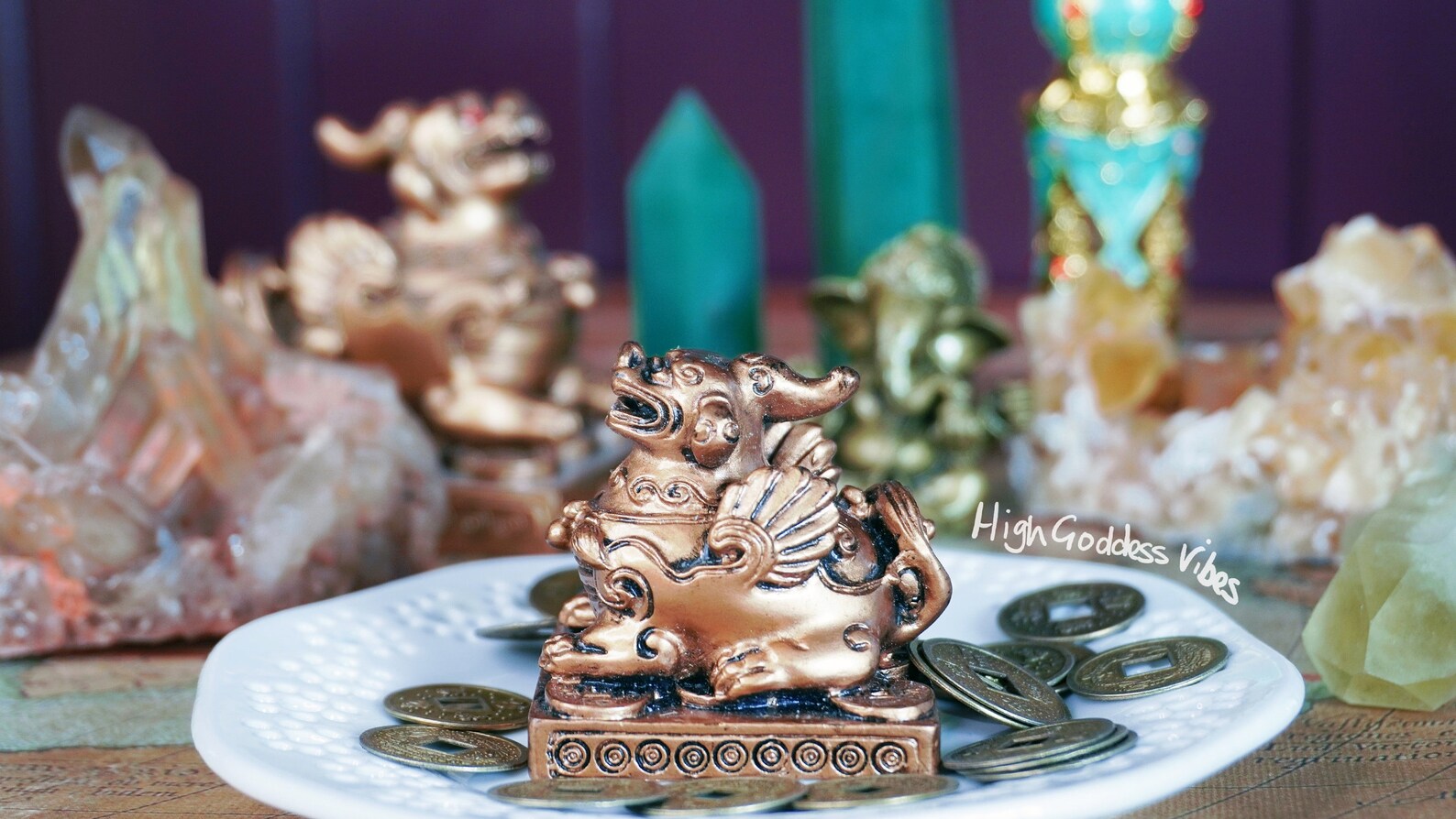 Pixiu Prosperity Statue – Chinese Feng Shui Wealth Attraction Figurine ...